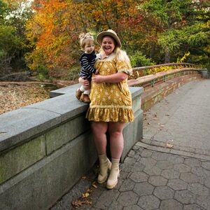 Old Navy Yellow Boho Print Loose Fit Mini Dress 2X